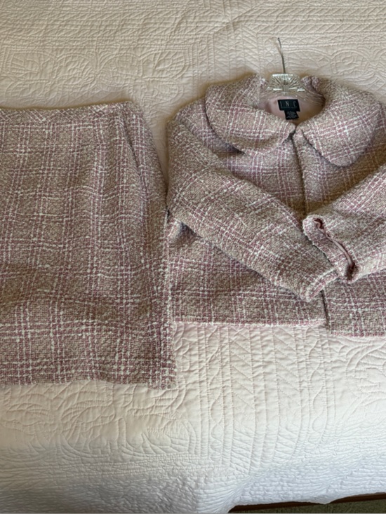 INC International Concepts Jackets & Blazers - INC Chic Pink Tweed Skirt & Jacket Set